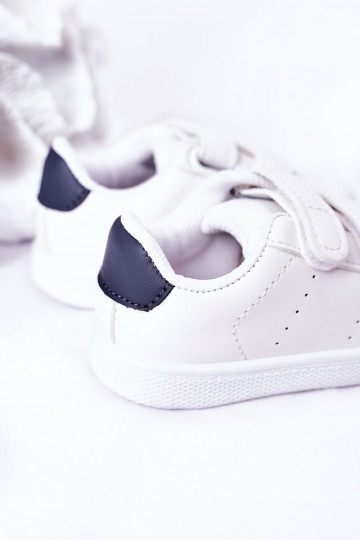 Children's Sneakers With Velcro White-Navy California 2
