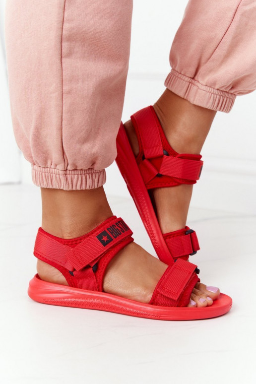 Women's Sport Sandals Big Star HH274A027 Red Women's Sport Sandals Big Star HH274A027 Red