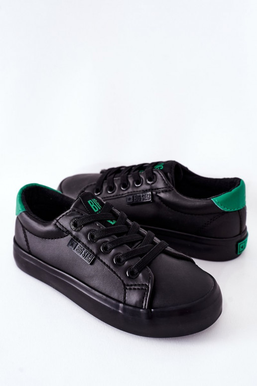 Children's Leather Sneakers BIG STAR DD374147 Black Children's Leather Sneakers BIG STAR DD374147 Black