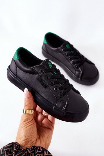 Children's Leather Sneakers BIG STAR DD374147 Black 2