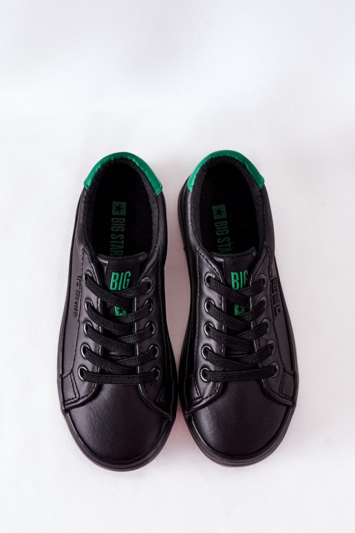Children's Leather Sneakers BIG STAR DD374147 Black Children's Leather Sneakers BIG STAR DD374147 Black