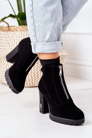 Insulated Boots On A Block Heel Black Wonder Woman 2