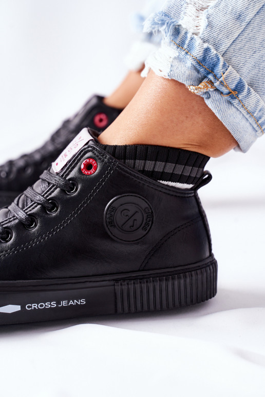Women's Sneakers Cross Jeans High Black II2R4021