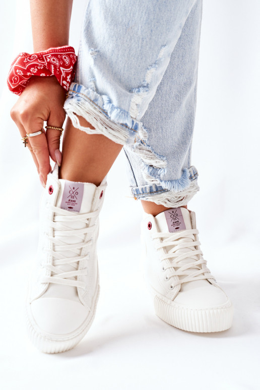 Women's Sneakers Cross Jeans High White II2R4022 Women's Sneakers Cross Jeans High White II2R4022