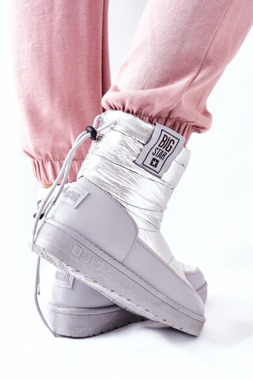 Women's Snow Boots Big Star II274118 Silver