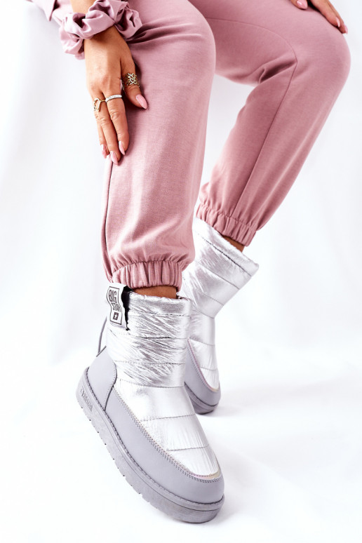 Women's Snow Boots Big Star II274118 Silver