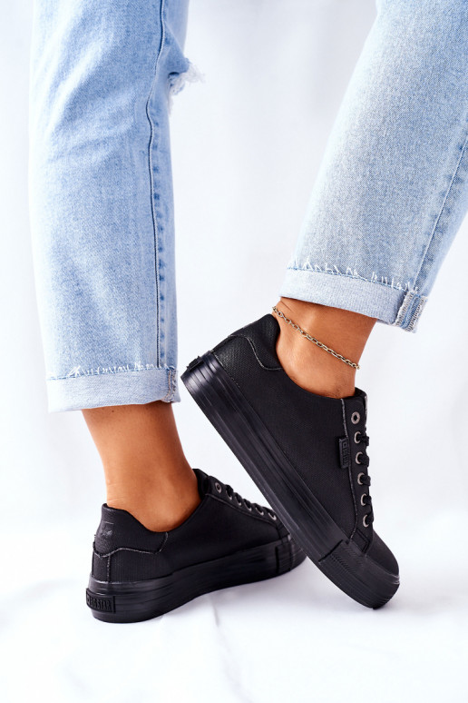 Women's Sneakers On A Platform BIG STAR II274345 Black Women's Sneakers On A Platform BIG STAR II274345 Black
