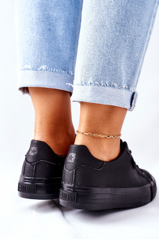 Women's Sneakers On A Platform BIG STAR II274345 Black Women's Sneakers On A Platform BIG STAR II274345 Black