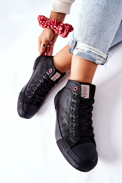 Women's High Sneakers Cross Jeans II2R4032C Black Women's High Sneakers Cross Jeans II2R4032C Black