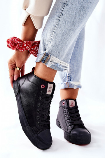 Women's High Sneakers Cross Jeans II2R4032C Black 2