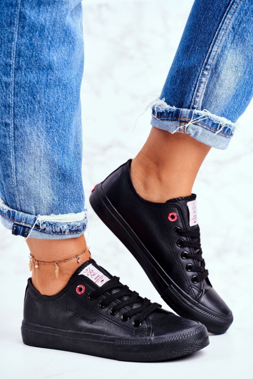 Women's Sneakers Cross Jeans Black DD2R4029 Women's Sneakers Cross Jeans Black DD2R4029