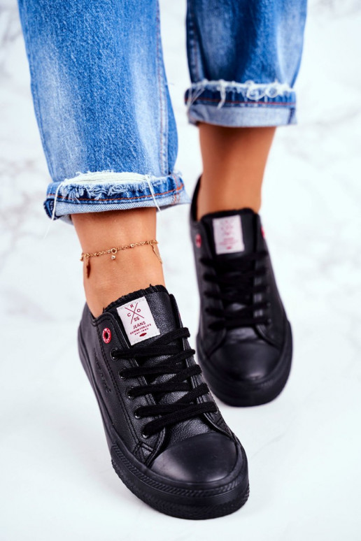 Women's Sneakers Cross Jeans Black DD2R4029 Women's Sneakers Cross Jeans Black DD2R4029