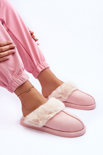 Women's Slippers With Fur Pink Pinky 2