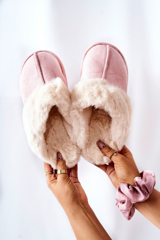 Women's Slippers With Fur Pink Pinky Women's Slippers With Fur Pink Pinky
