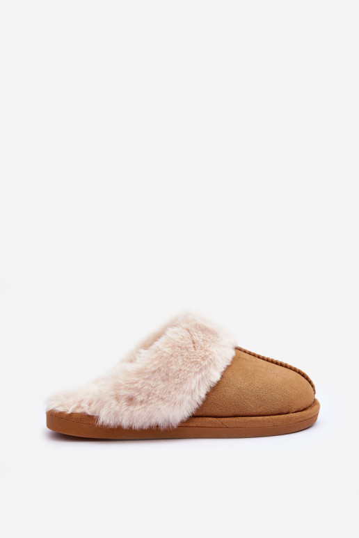Women's Slippers With Fur Camel Pinky Women's Slippers With Fur Camel Pinky