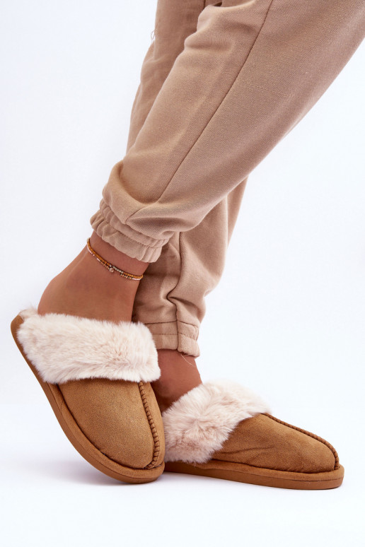 Women's Slippers With Fur Camel Pinky Women's Slippers With Fur Camel Pinky