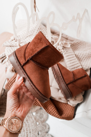 Children's Insulated Snow Boots Brown Gooby 2