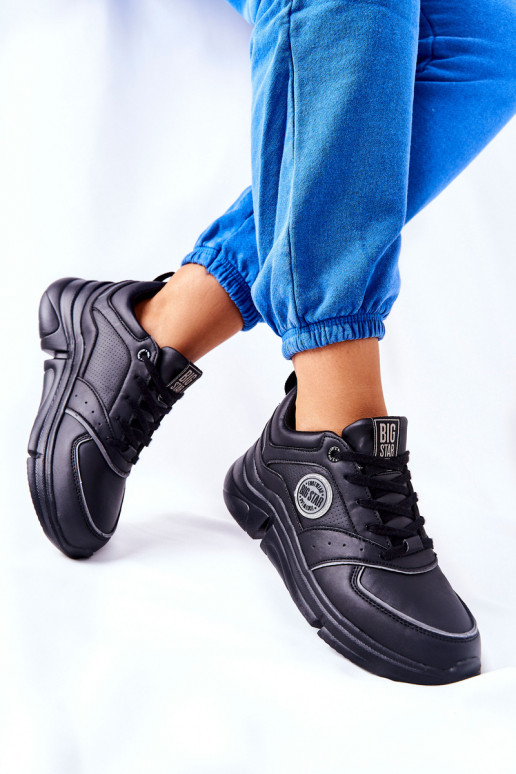 Sport Shoes On A Platform Big Star II274313 Black Sport Shoes On A Platform Big Star II274313 Black