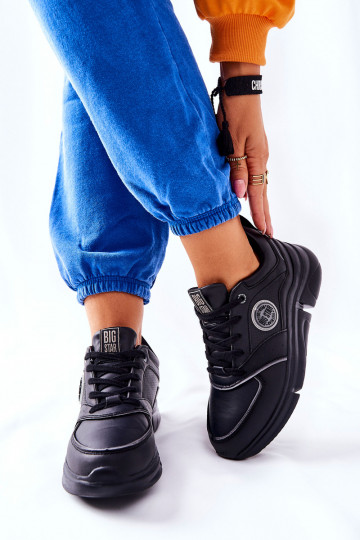 Sport Shoes On A Platform Big Star II274313 Black 2
