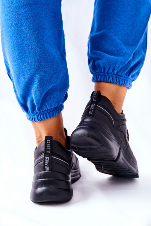 Sport Shoes On A Platform Big Star II274313 Black Sport Shoes On A Platform Big Star II274313 Black