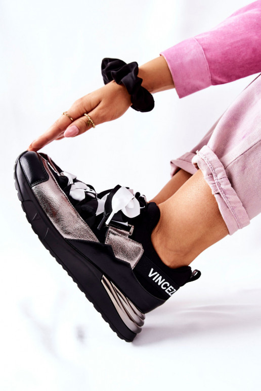 Sporty Sneakers Shoes Black And Silver Dexla Sporty Sneakers Shoes Black And Silver Dexla