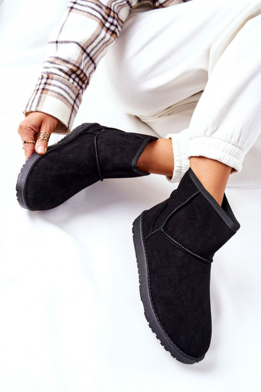 Snow Boots Fleece-lined Black Vicandi Snow Boots Fleece-lined Black Vicandi