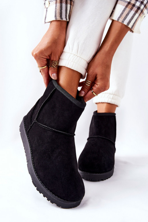 Snow Boots Fleece-lined Black Vicandi Snow Boots Fleece-lined Black Vicandi