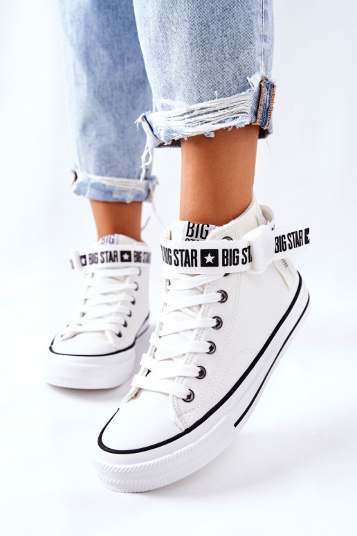 High Heeled Sneakers Big Star GG274027 White High Heeled Sneakers Big Star GG274027 White
