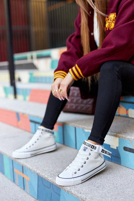 High Heeled Sneakers Big Star GG274027 White High Heeled Sneakers Big Star GG274027 White