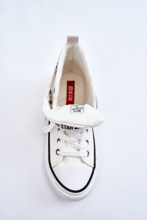 High Heeled Sneakers Big Star GG274027 White High Heeled Sneakers Big Star GG274027 White
