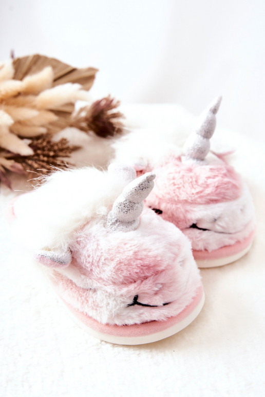 Unicorn Warm-up slippers White and pink Ronee Unicorn Warm-up slippers White and pink Ronee