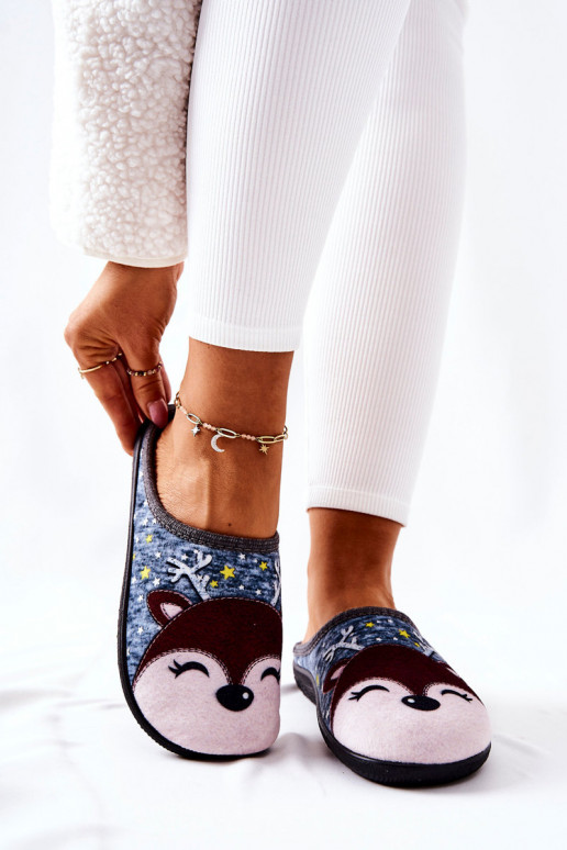Warming slippers Reindeer Blue Taffy Warming slippers Reindeer Blue Taffy