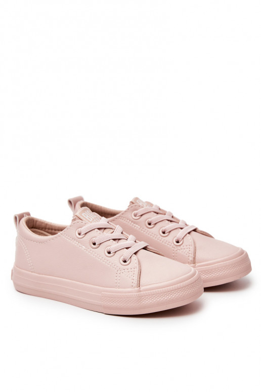 Leather Sneakers BIG STAR JJ374022 Nude Leather Sneakers BIG STAR JJ374022 Nude