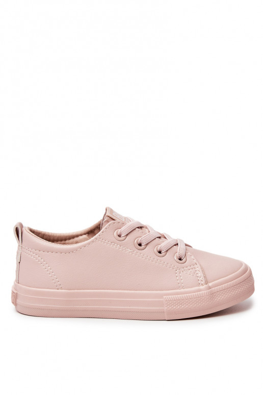 Leather Sneakers BIG STAR JJ374022 Nude Leather Sneakers BIG STAR JJ374022 Nude