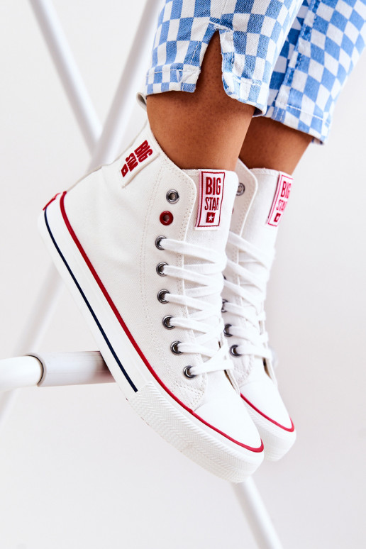 High Sneakers Big Star JJ274127 White High Sneakers Big Star JJ274127 White