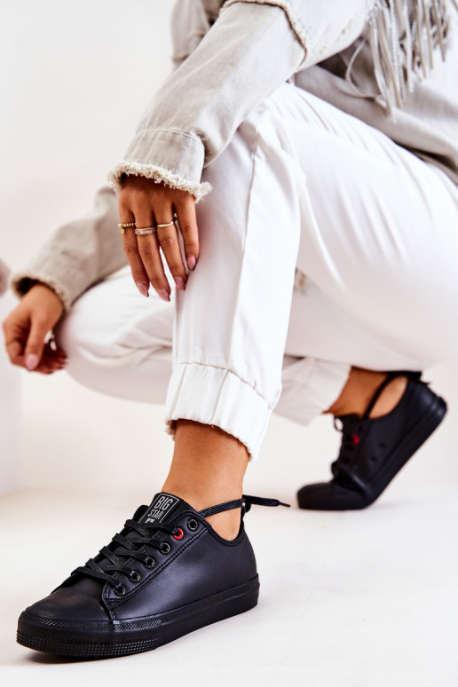 Low Leather Trainers Big Star JJ274006 Black Low Leather Trainers Big Star JJ274006 Black