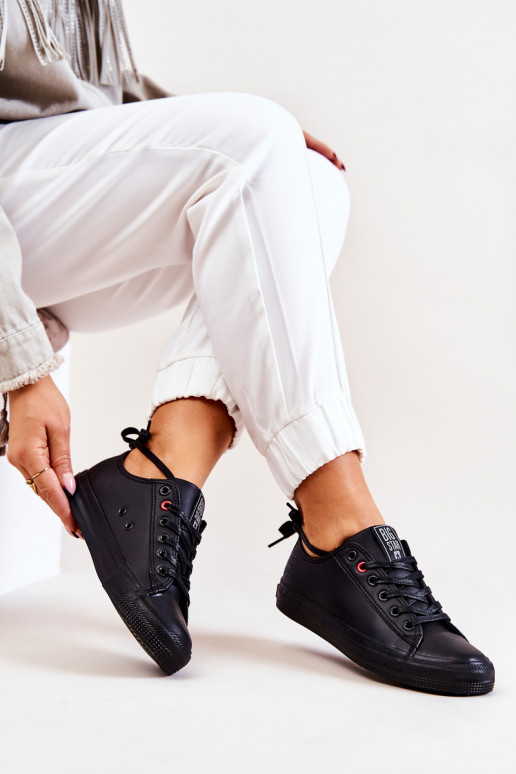 Low Leather Trainers Big Star JJ274006 Black Low Leather Trainers Big Star JJ274006 Black