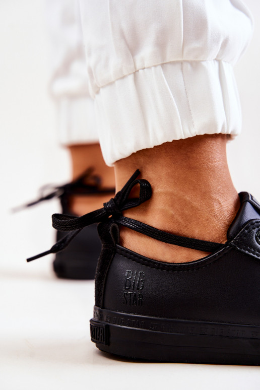 Low Leather Trainers Big Star JJ274006 Black Low Leather Trainers Big Star JJ274006 Black