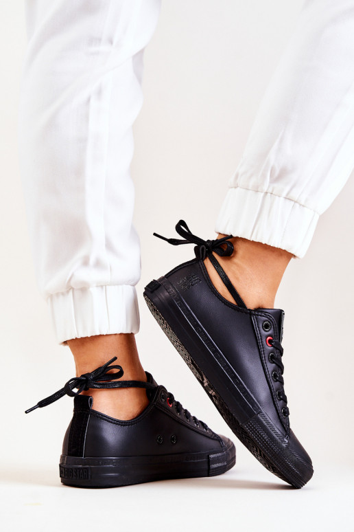 Low Leather Trainers Big Star JJ274006 Black Low Leather Trainers Big Star JJ274006 Black