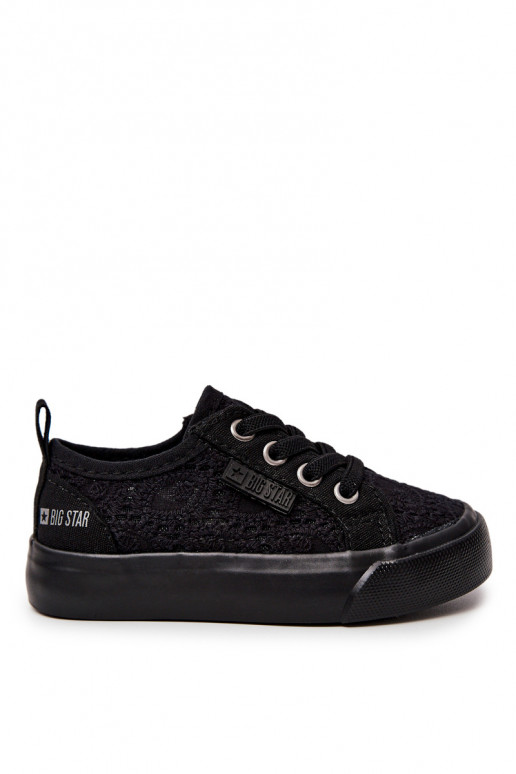 Openwork Sneakers Big Star JJ374133 Black Openwork Sneakers Big Star JJ374133 Black