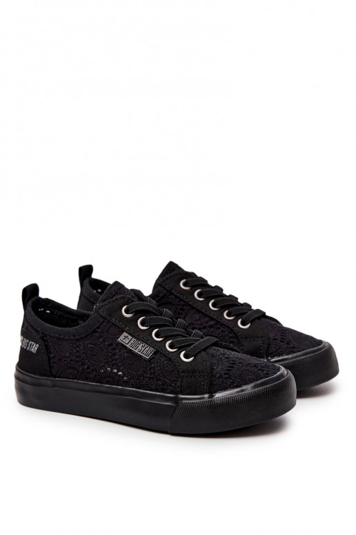 Openwork Sneakers Big Star JJ374011 Black Openwork Sneakers Big Star JJ374011 Black