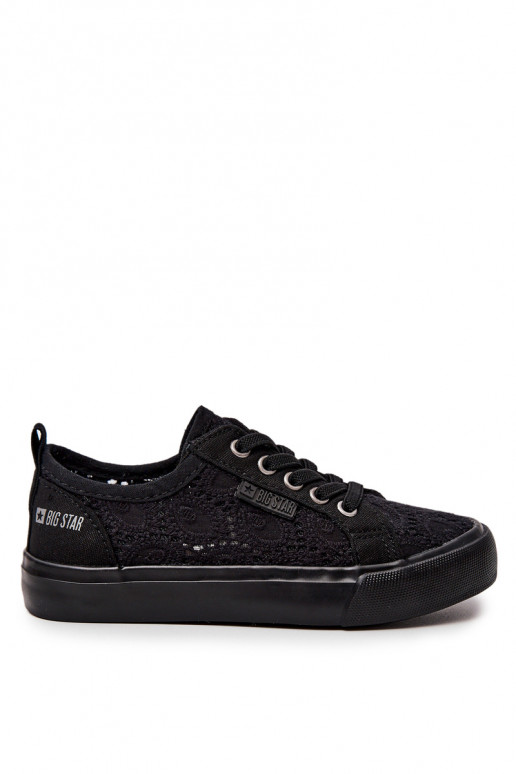 Openwork Sneakers Big Star JJ374011 Black Openwork Sneakers Big Star JJ374011 Black
