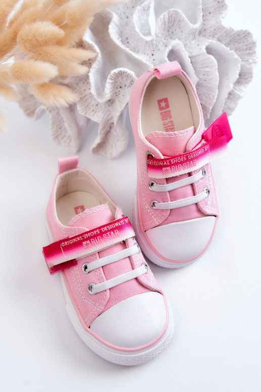 Children's Low Sneakers BIG STAR JJ374078 Pink Children's Low Sneakers BIG STAR JJ374078 Pink