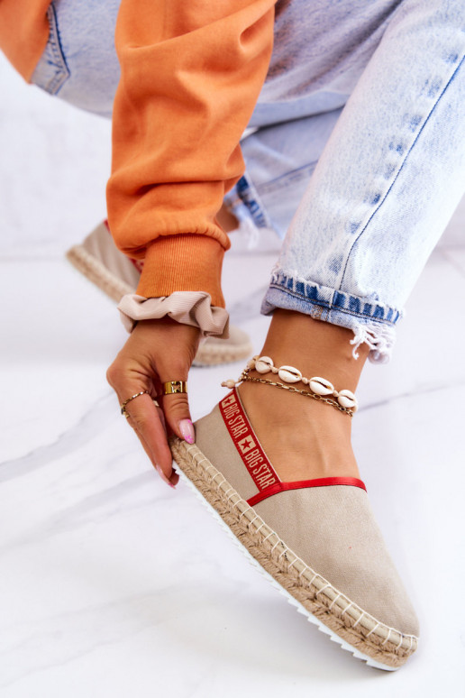 Slip-on espadrilles Big Star JJ274879 Beige Slip-on espadrilles Big Star JJ274879 Beige