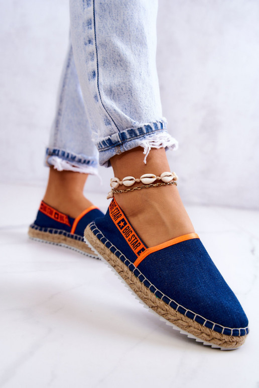 Slip-on espadrilles Big Star JJ274877 Navy blue Slip-on espadrilles Big Star JJ274877 Navy blue