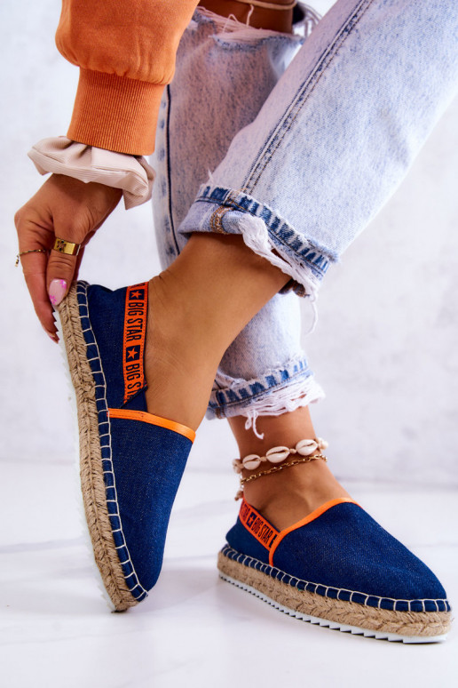 Slip-on espadrilles Big Star JJ274877 Navy blue Slip-on espadrilles Big Star JJ274877 Navy blue