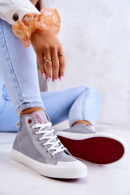 Women's High Sneakers Cross Jeans JJ2R4057C Grey Women's High Sneakers Cross Jeans JJ2R4057C Grey