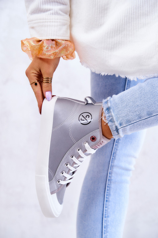 Women's High Sneakers Cross Jeans JJ2R4057C Grey Women's High Sneakers Cross Jeans JJ2R4057C Grey