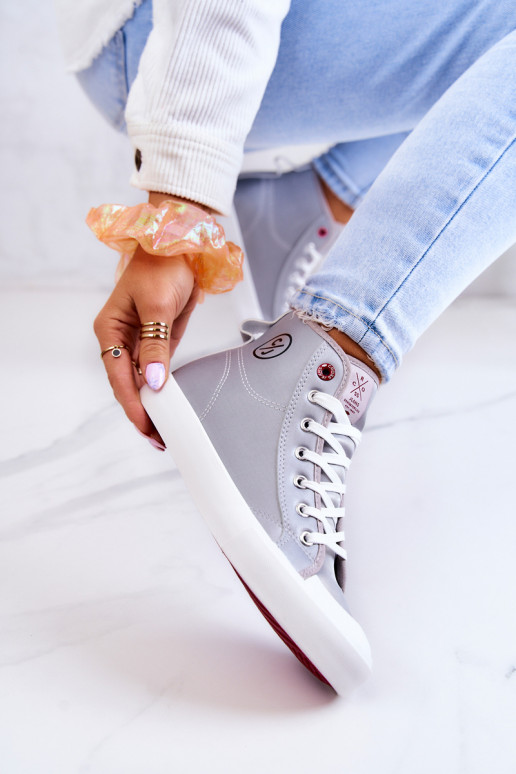 Women's High Sneakers Cross Jeans JJ2R4057C Grey Women's High Sneakers Cross Jeans JJ2R4057C Grey