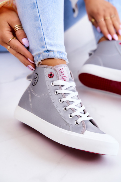 Women's High Sneakers Cross Jeans JJ2R4057C Grey Women's High Sneakers Cross Jeans JJ2R4057C Grey